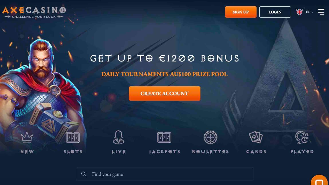 axe casino online