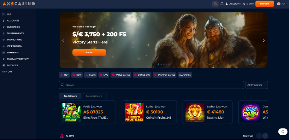 axe casino review