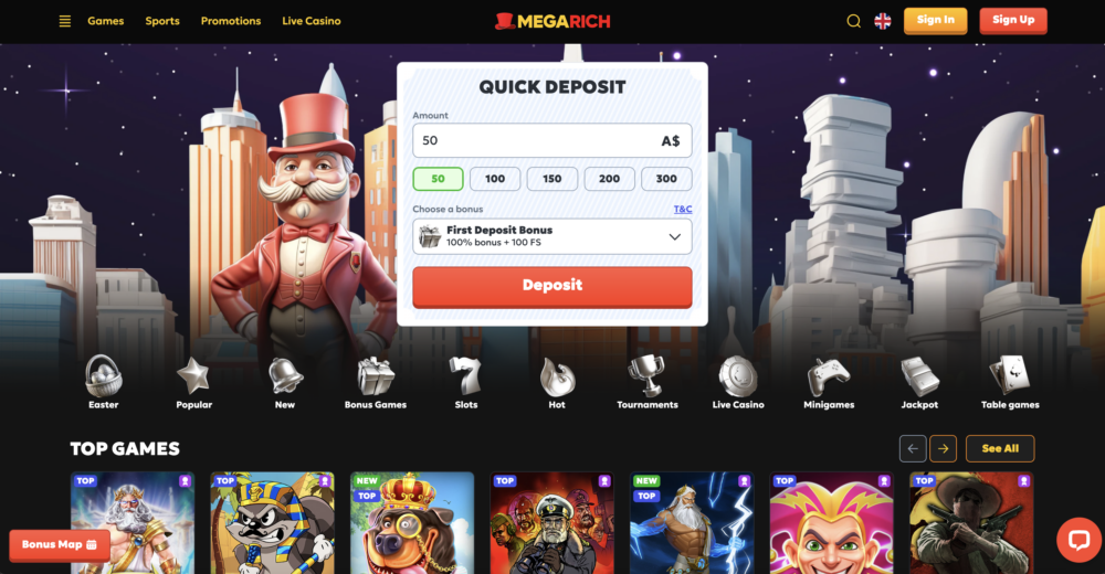 megarich home log in