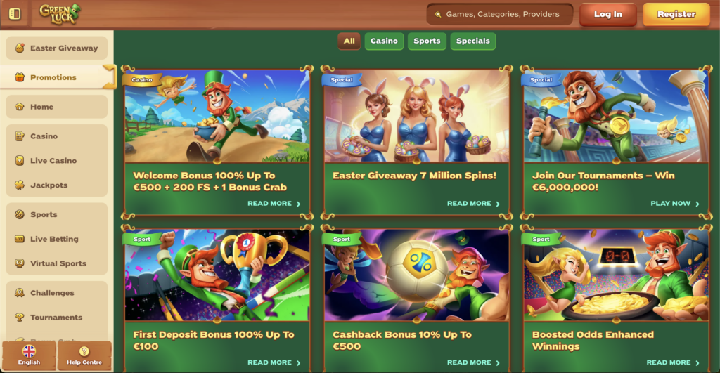 greenluck online casino promotions and bonuses