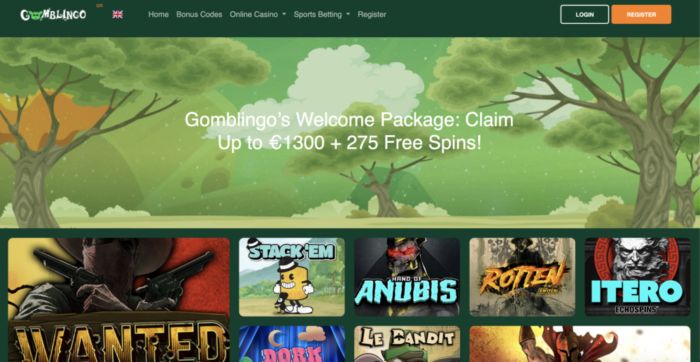 gomblingo casino online-homepage