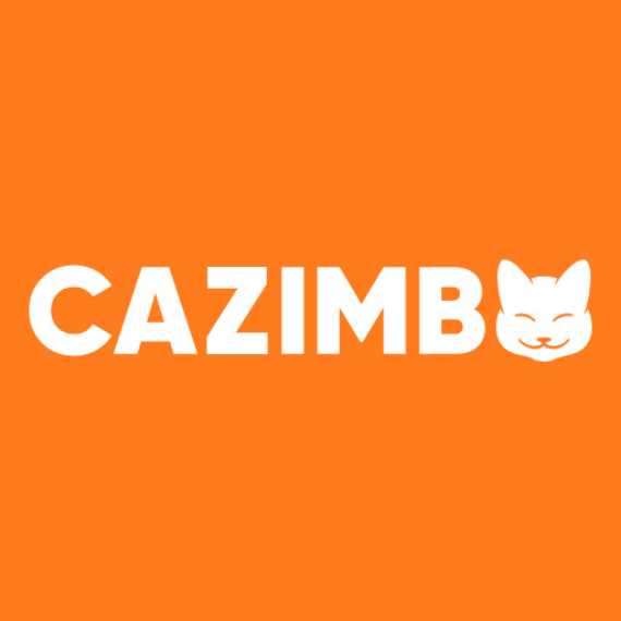 cazimbo online casino logo orange background
