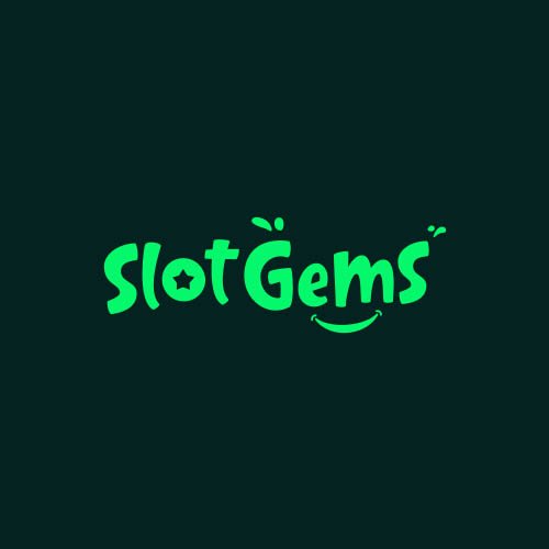 slotgems online casino logo green on the black background