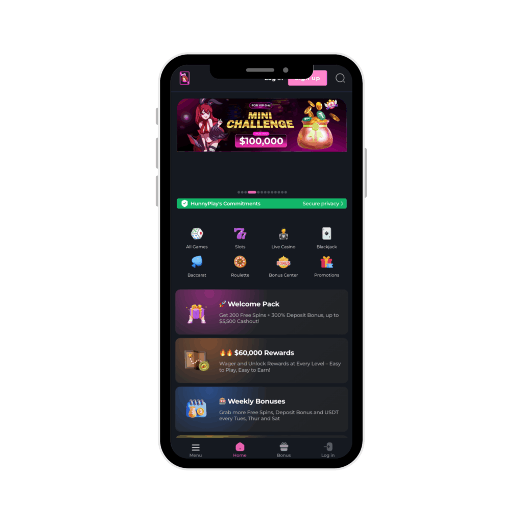 hunnyplay casino mobile