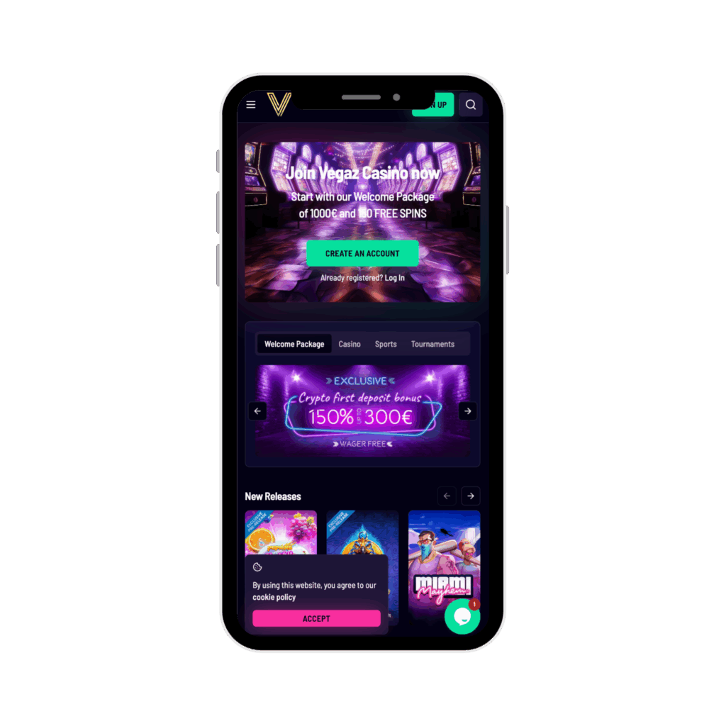 vegaz casino online app