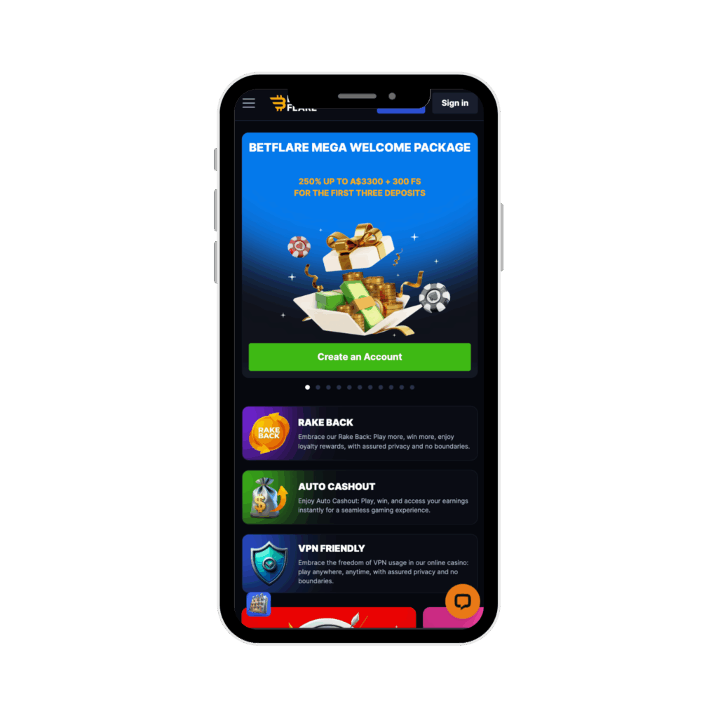 betflare mobile casino app