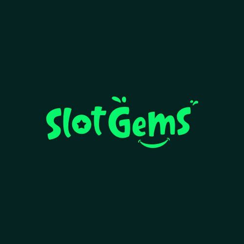 slotgems online casino logo green on the black background